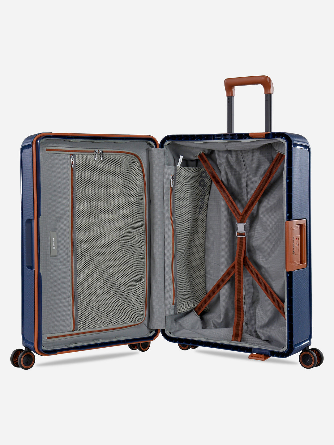 Vertica - Grand / Bleu avec Marron