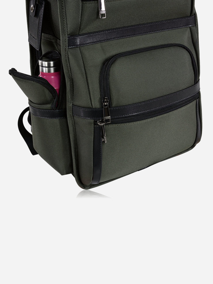 Eminent Laptop Backpack Roadmaster Green Right Side Pocket