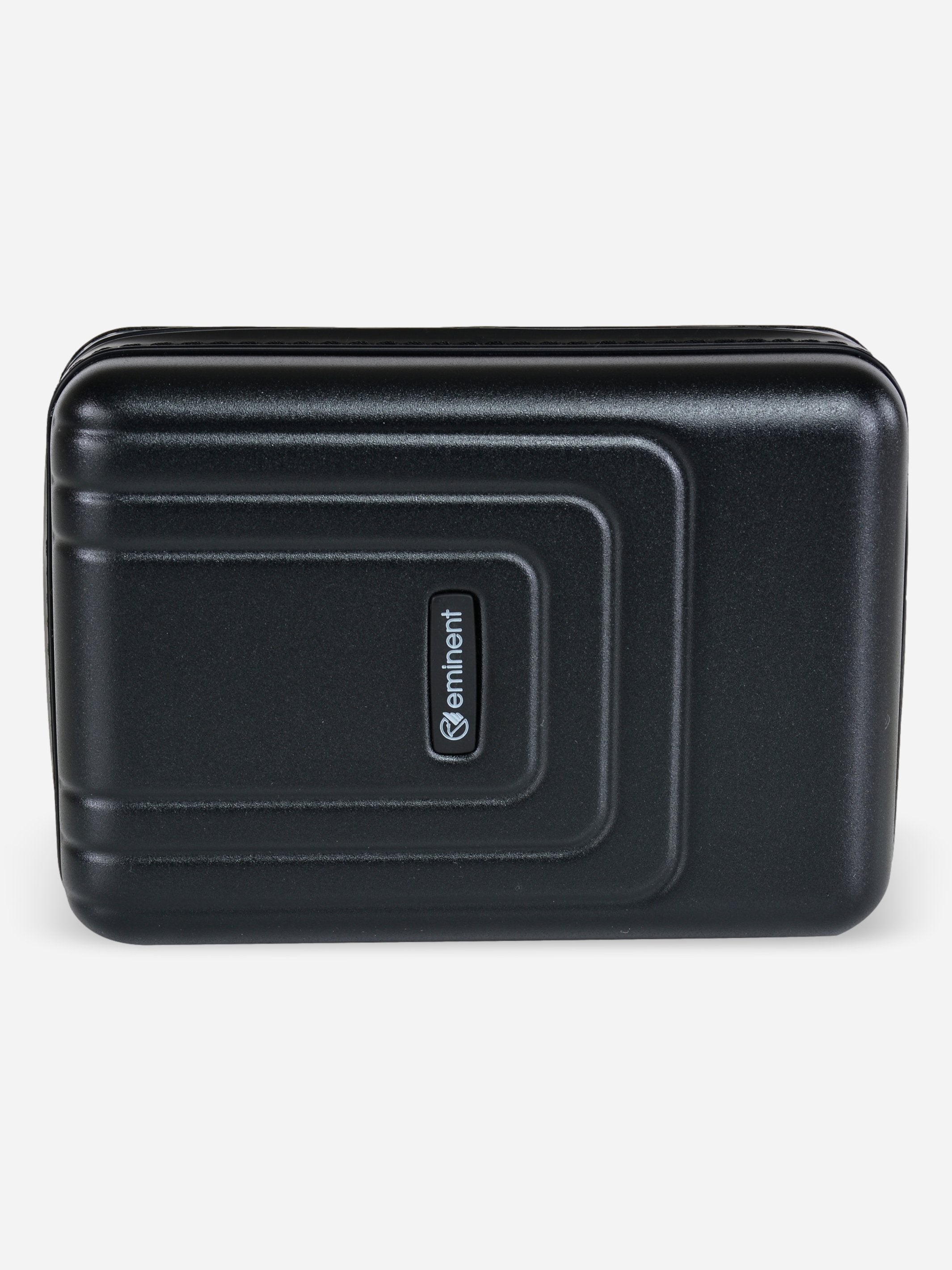 Eminent Polycarbonate Toiletry Bag Black Frontal View