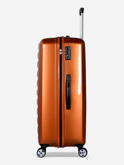Probeetle by Eminent Voyager IX Large Size Polycarbonate Suitcase Orange Side View