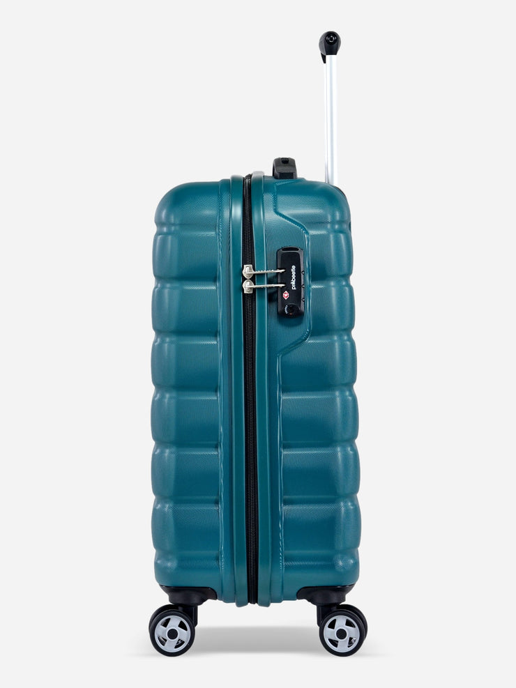 Probeetle by Eminent Voyager VII Cabin Size Polycarbonate Suitcase Ocean Blue Side View