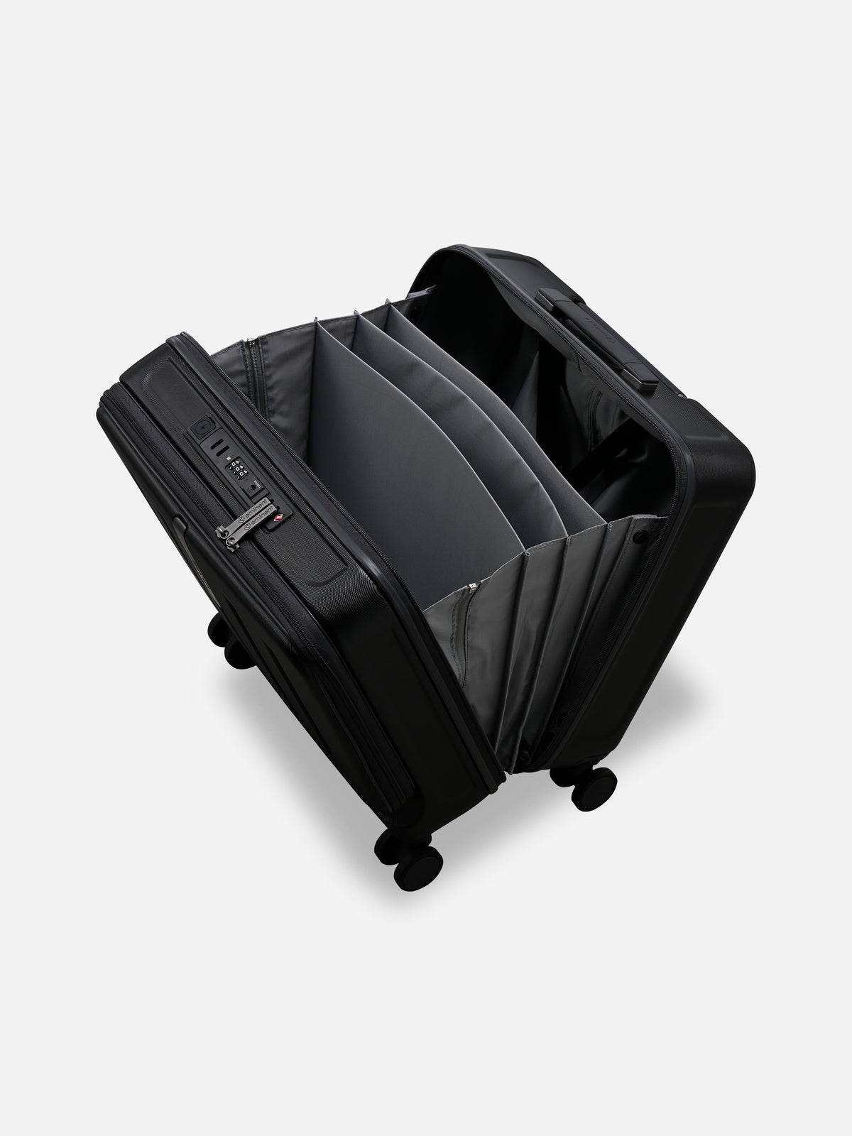 Kapstadt Light Pilot Case Black - open, interior view