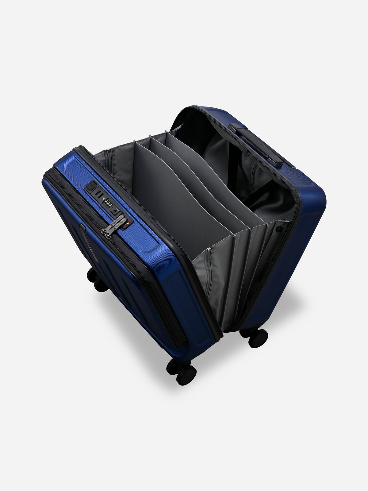 Kapstadt Light Pilot Case Blue - open, interior view