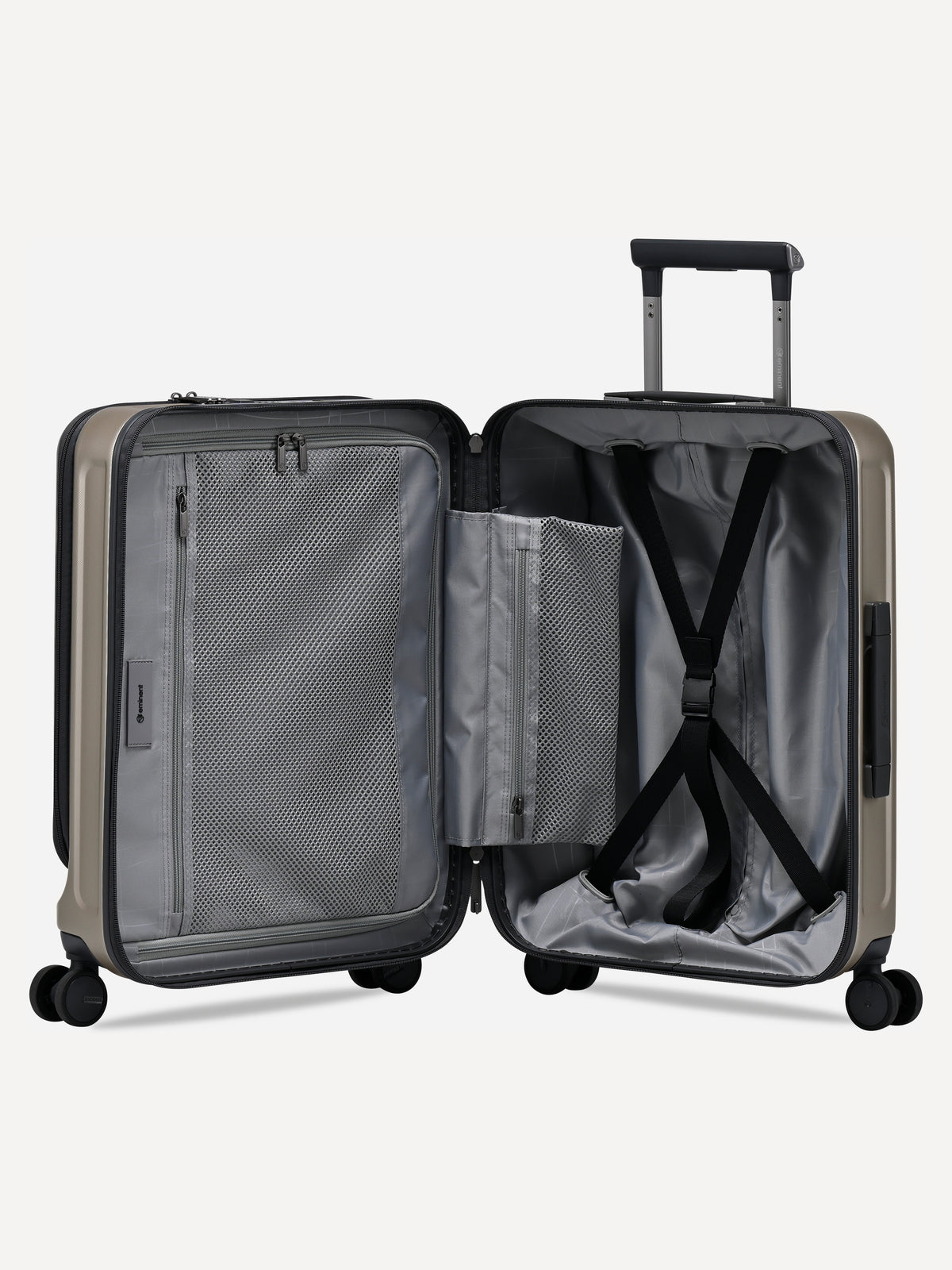 Kapstadt Light Business Trolley Beige - open, interior