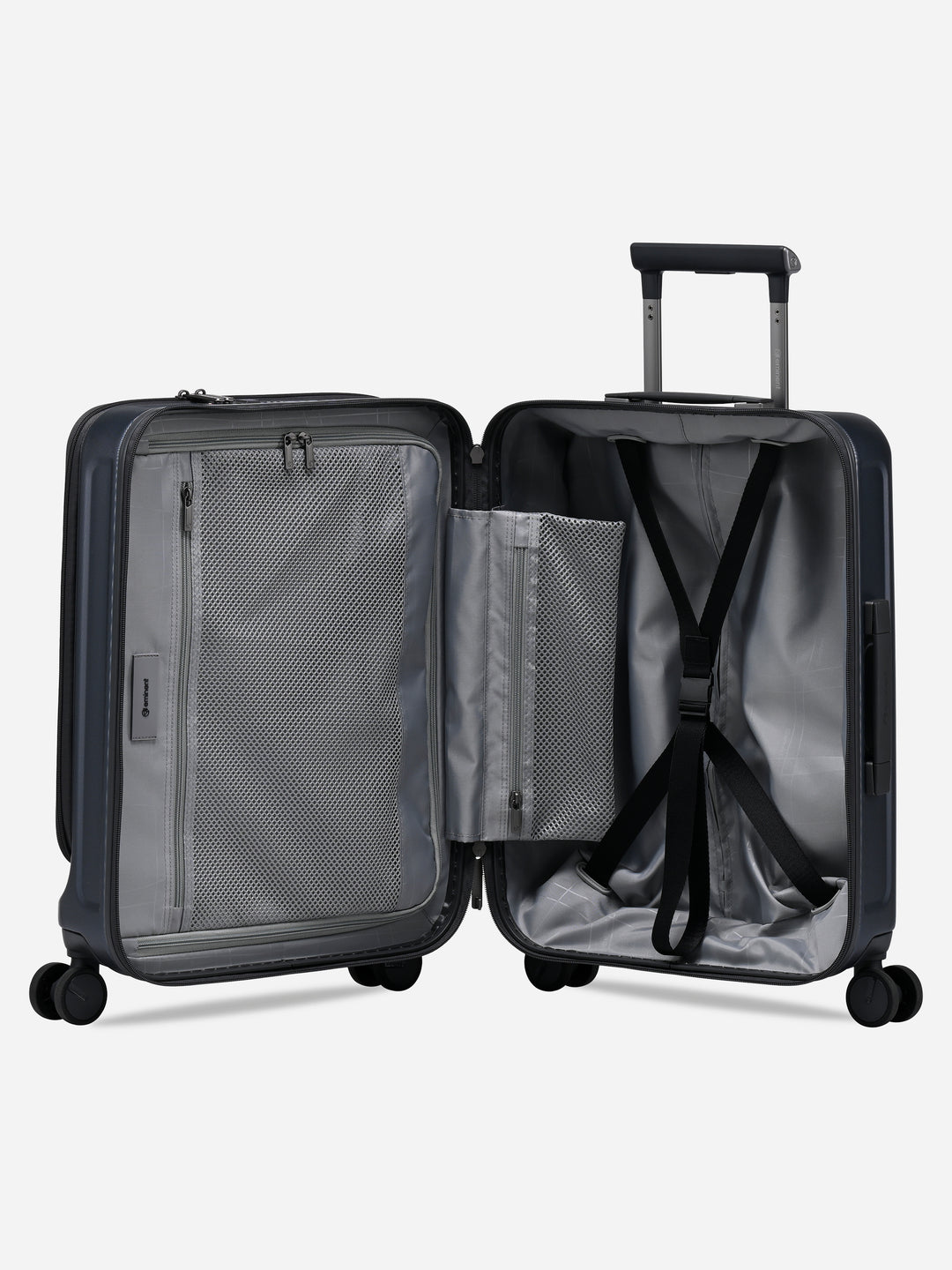 Kapstadt Light Business Trolley Grey - open, interior