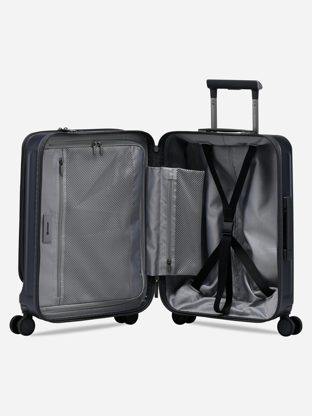 Kapstadt Light Business Trolley Grey - open, interior