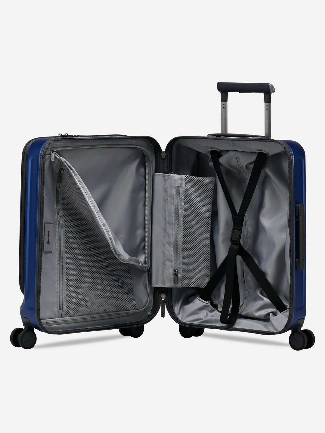 Kapstadt Light Business Trolley Blue - open, interior with divider