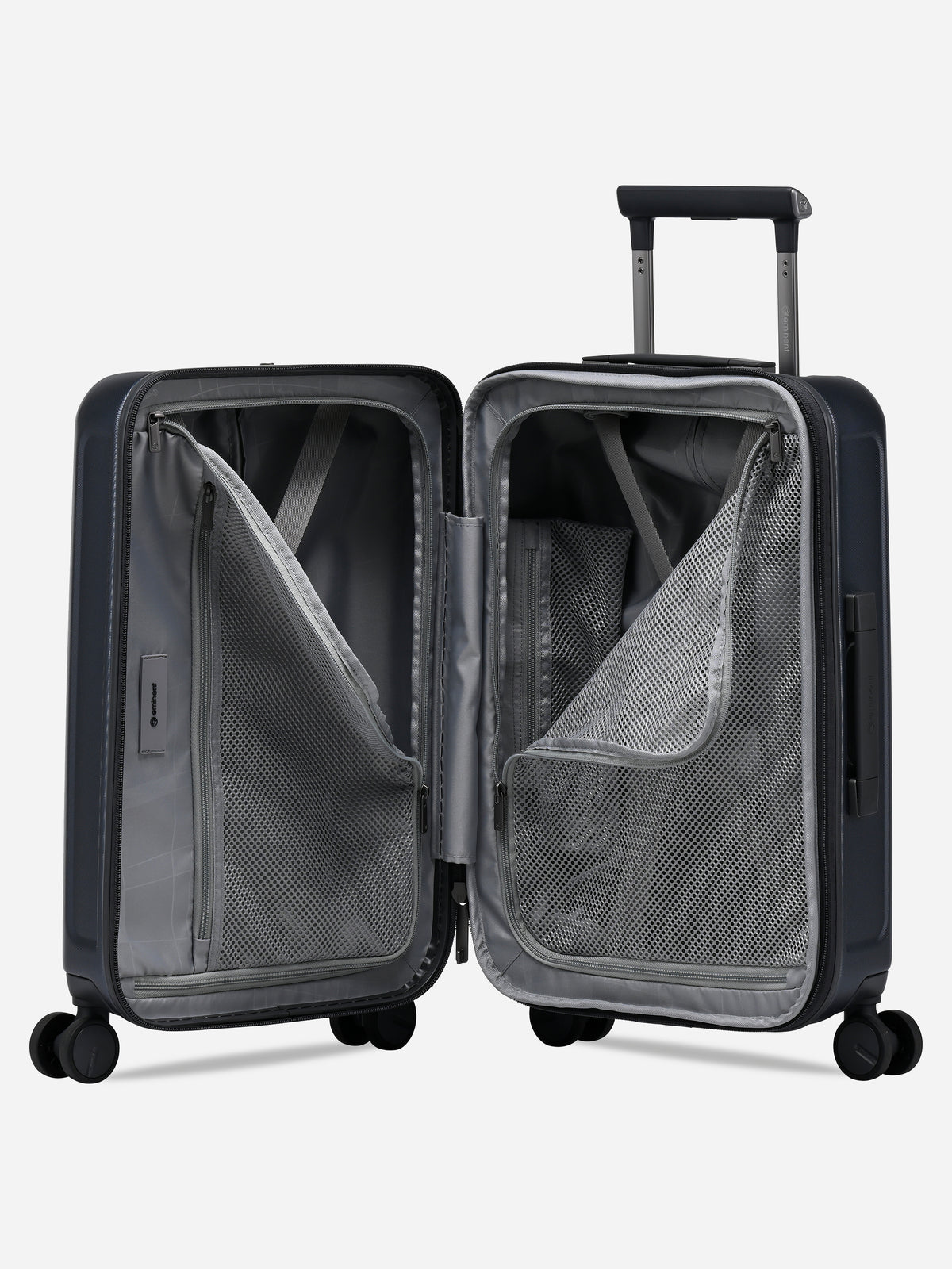 Kapstadt Light Cabin Slim Grey - open, interior with divider