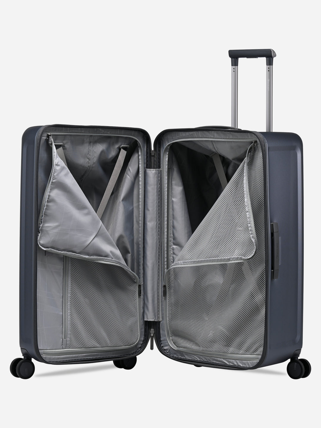 Kapstadt Light Trunk Grey - open, interior with divider
