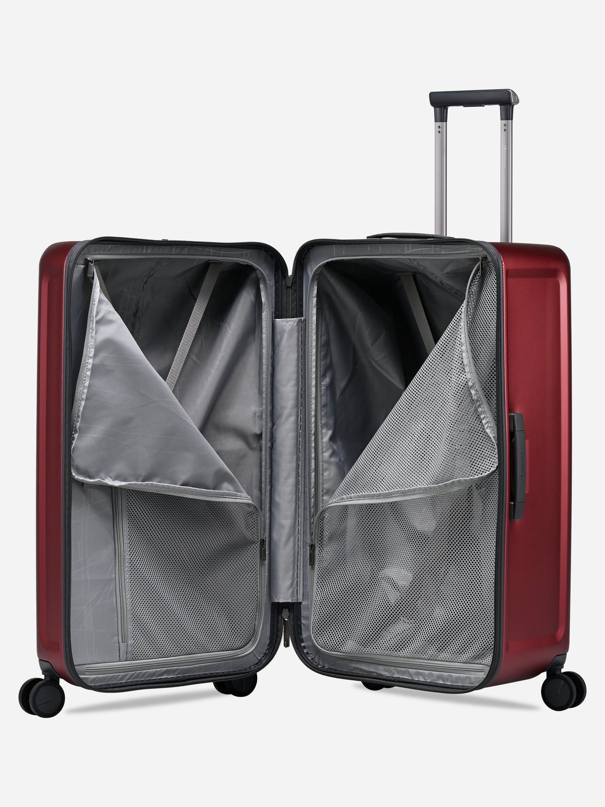 Kapstadt Light Trunk Red - open, interior with divider