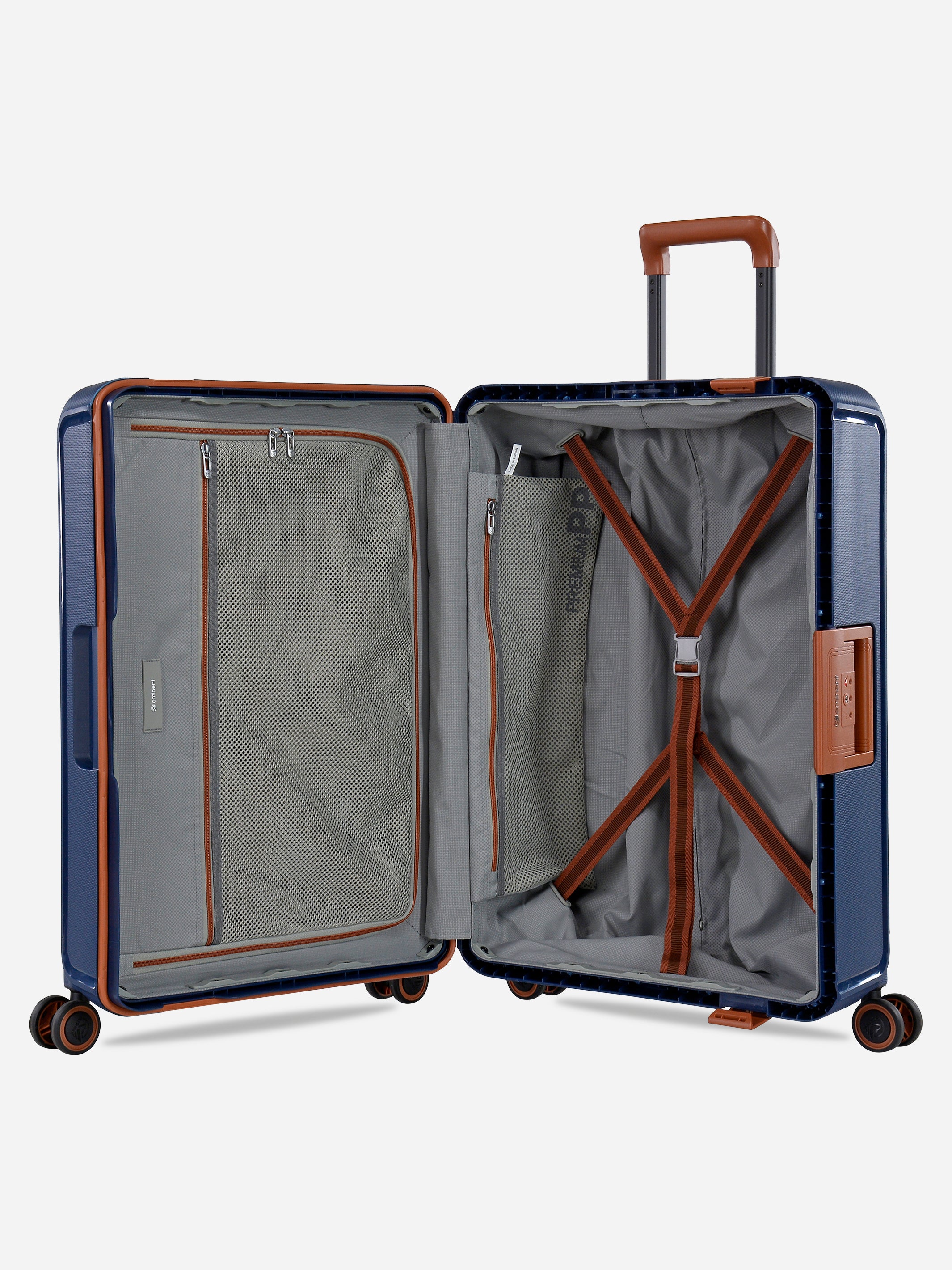 Eminent Vertica | Set - Blue/Brown | Hard Shell & Extra Sturdy