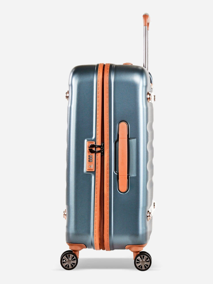 Eminent Nostalgia Graphite Suitcase Side View