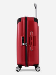 Eminent Boulder Red Medium Size Luggage Side View with Lock