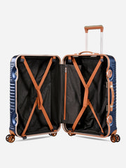 Eminent Gold Jetstream Medium Size Suitcase Blue Interior View without Panels