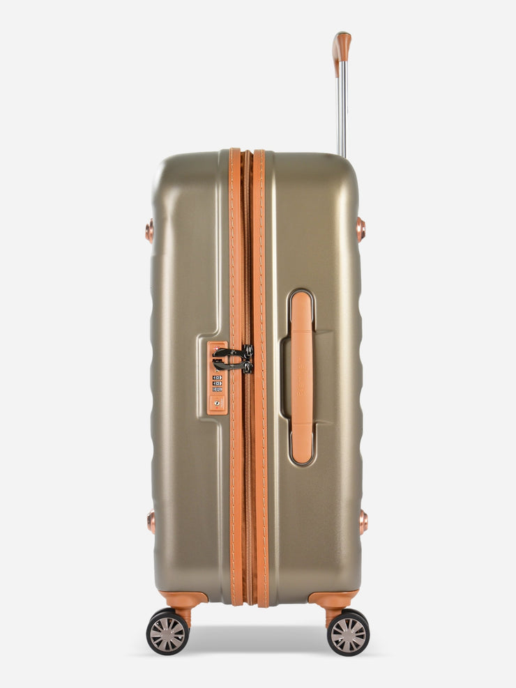 Eminent Nostalgia Champagne Suitcase Side View