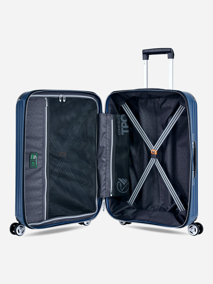 Eminent Materia Medium Size TPO Suitcase Blue Interior