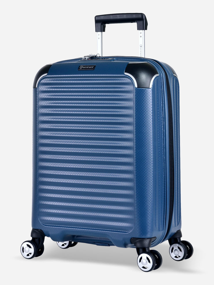 Eminent Materia Cabin Size TPO Suitcase Blue Front Side