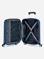 Eminent Materia Cabin Size TPO Suitcase Blue Interior