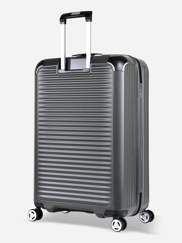 Eminent Materia Large Size TPO Suitcase Grey Back Side