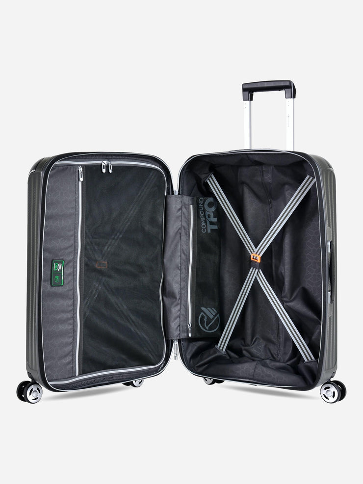 Eminent Materia Medium Size TPO Suitcase Grey Interior