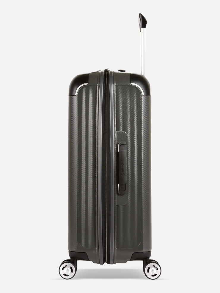 Eminent Materia Medium Size TPO Suitcase Grey Side View