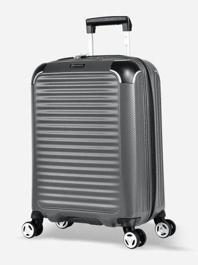 Eminent Materia Cabin Size TPO Suitcase Grey Front Side