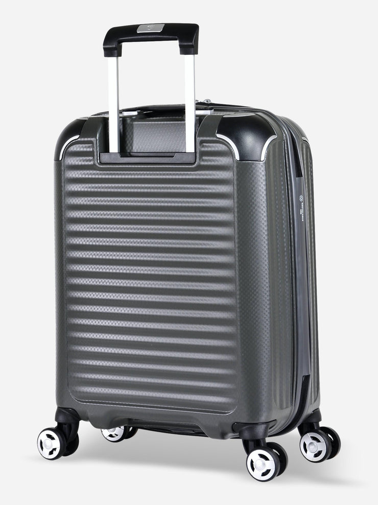 Eminent Materia Cabin Size TPO Suitcase Grey Back Side