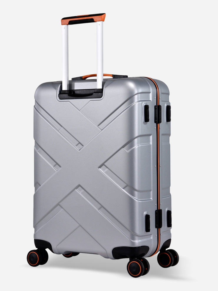 Crossover Eminent Silver Orange Suitcase Back View