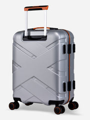 Crossover Eminent Silver Orange Suitcase Back View