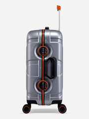Crossover Eminent Silver Orange Suitcase Side View