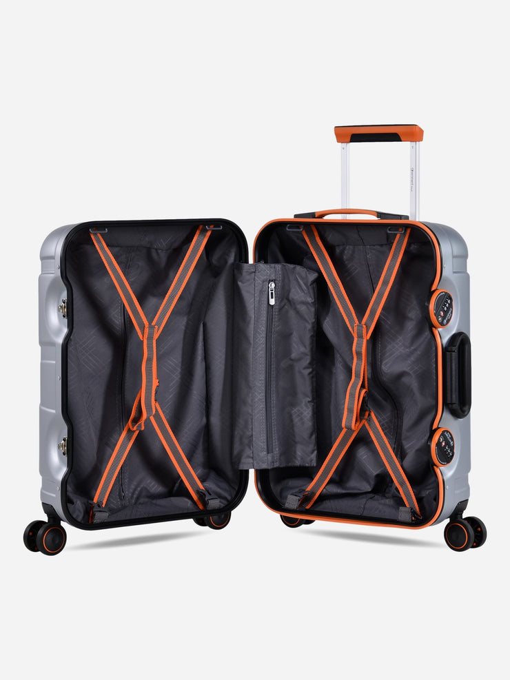 Crossover Eminent Silver Orange Suitcase Interior View
