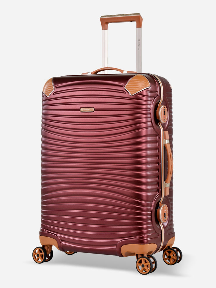 Eminent Gold Jetstream Medium Size Suitcase Red Front View