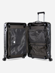 Eminent Gold Jetstream Large Size Suitcase Black Interior View with Dividers