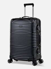 Eminent Gold Jetstream Medium Size Suitcase Black Front View