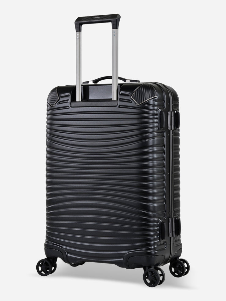 Eminent Gold Jetstream Medium Size Suitcase Black Back View