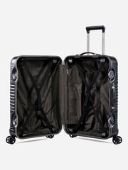 Eminent Gold Jetstream Medium Size Suitcase Black Interior View without Dividers