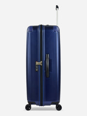 Eminent Move Air Neo Large Size Polycarbonate Suitcase Blue Side View with TSA Lock