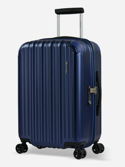 Eminent Move Air Neo Cabin Size Polycarbonate Suitcase Blue Front Side