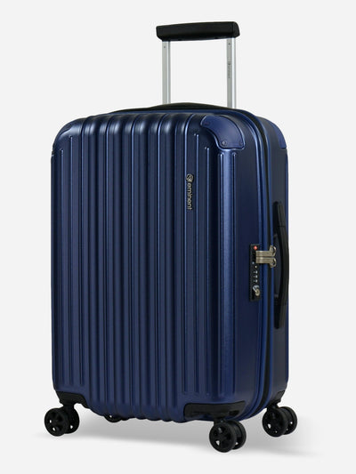 Eminent Move Air Neo Cabin Size Polycarbonate Suitcase Blue Front Side