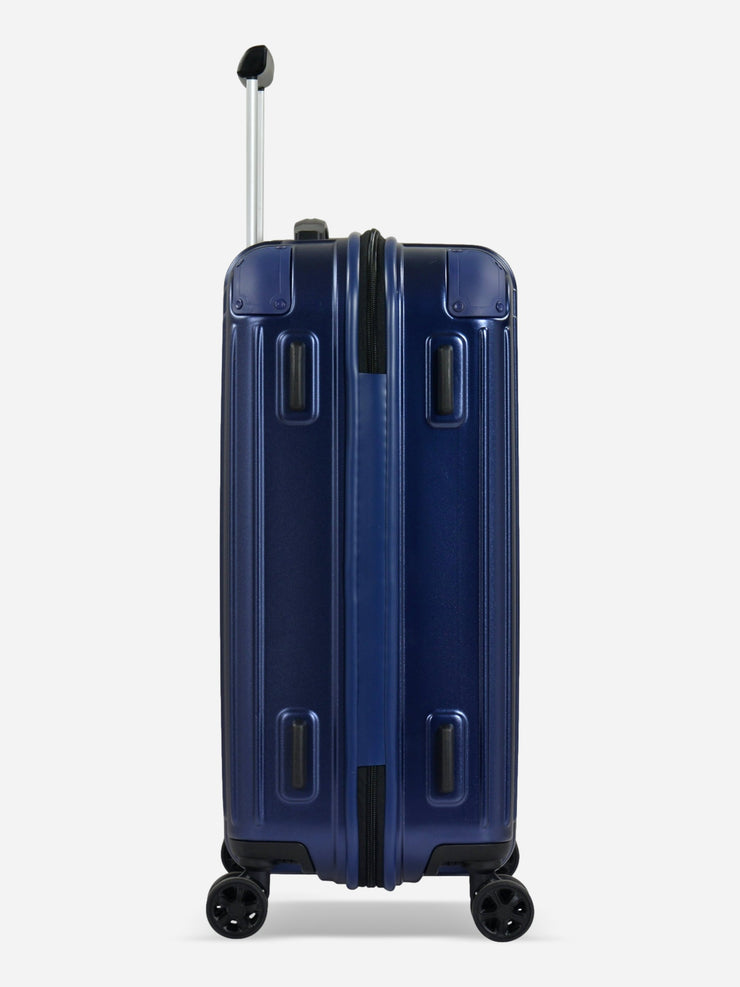 Eminent Move Air Neo Cabin Size Polycarbonate Suitcase Blue Side View