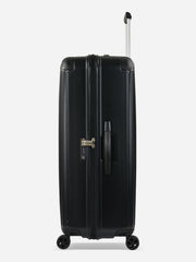 Eminent Move Air Neo Large Size Polycarbonate Suitcase Black Side View with TSA Lock