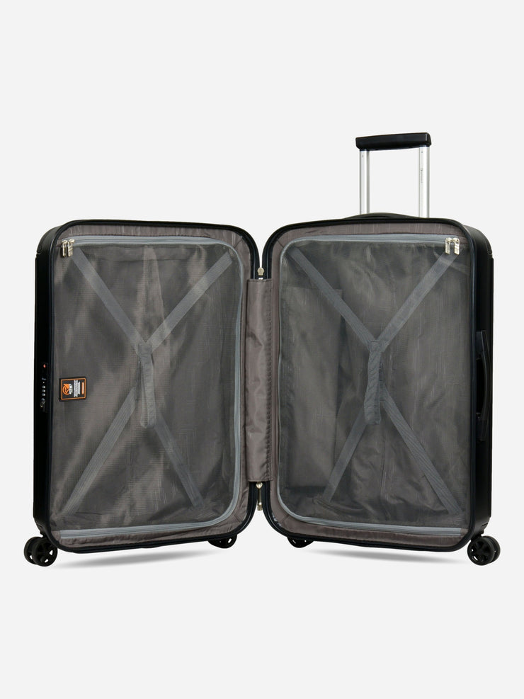 Eminent Move Air Neo Medium Size Polycarbonate Suitcase Black Interior