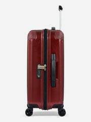 Eminent Move Air Neo Cabin Size Polycarbonate Suitcase Red Side view with TSA Lock