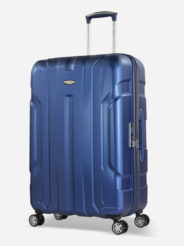 Eminent X-Tec Large Size Polycarbonate Suitcase Blue Front Side