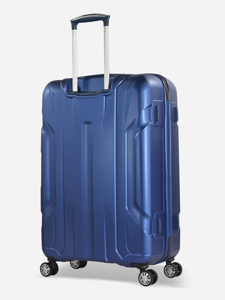Eminent X-Tec Large Size Polycarbonate Suitcase Blue Back Side