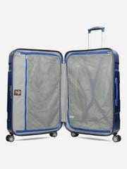 Eminent X-Tec Large Size Polycarbonate Suitcase Blue Interior