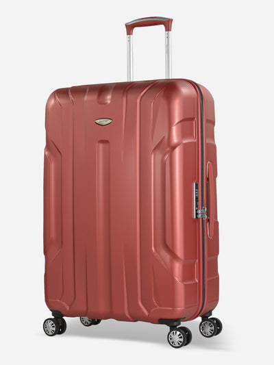 Eminent X-Tec Large Size Polycarbonate Suitcase Red Front Side