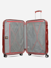 Eminent X-Tec Large Size Polycarbonate Suitcase Red Interior