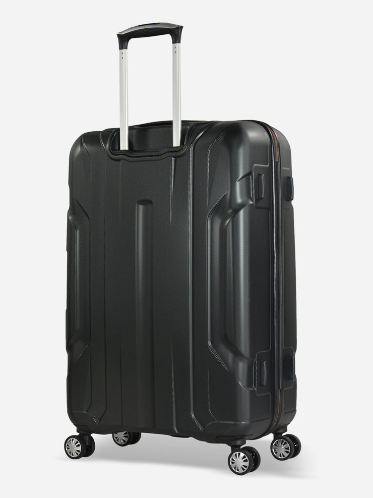Eminent X-Tec Large Size Polycarbonate Suitcase Black Back Side