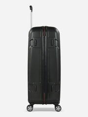 Eminent X-Tec Large Size Polycarbonate Suitcase Black Side View